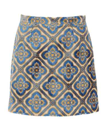 Etro Jacquard Velvet Mini Skirt