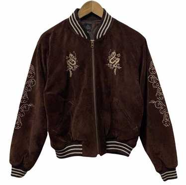 ジャケット・アウター 90s vintage souvenir jacket velvet black Vintage 90s Sukajan Souvenir Velvet Bomber Jacket Embroidery