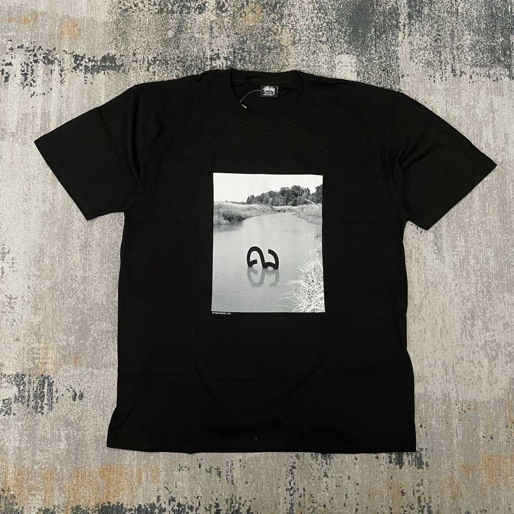 Vintage - STUSSY REFLECTION SS TSHIRT BLACK - image 1