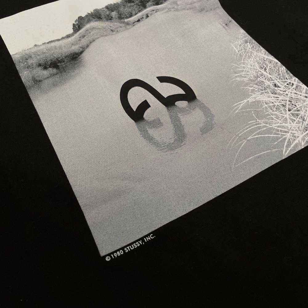 Vintage - STUSSY REFLECTION SS TSHIRT BLACK - image 2