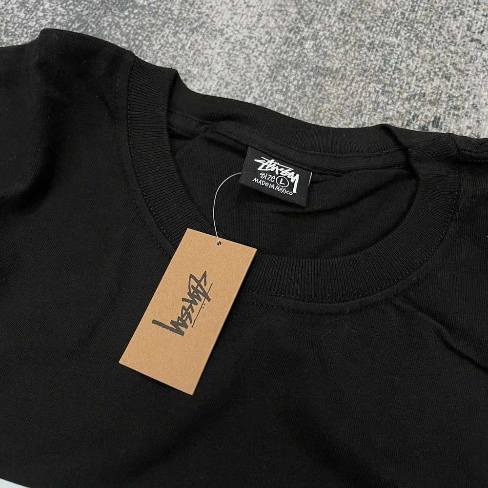 Vintage - STUSSY REFLECTION SS TSHIRT BLACK - image 5