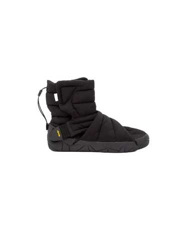 Suicoke Futon Hi Mens Black Nylon Quilted Hi Sneak