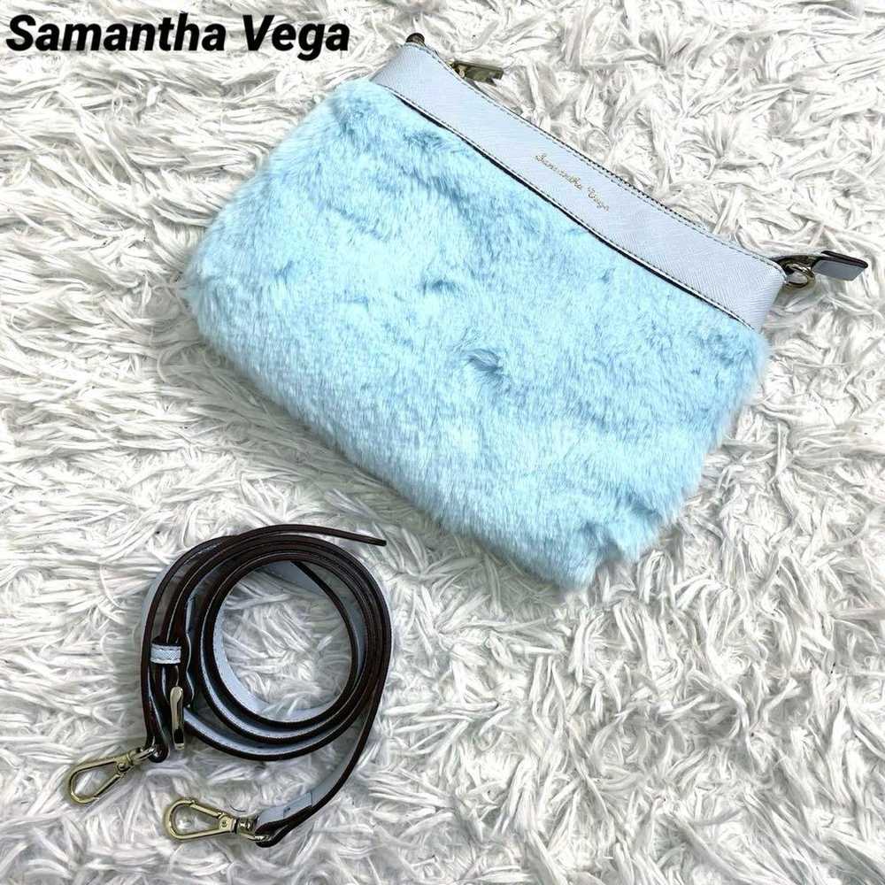 Samantha Vega Shoulder Bag, Blue, with Pouch - image 1