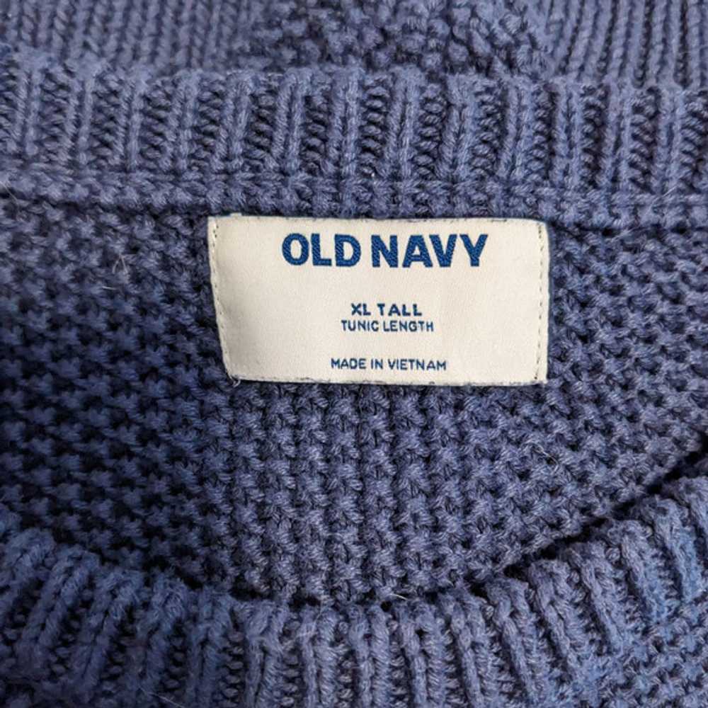 Old Navy Tunic Length Knit Lost At Sea Navy XL Ta… - image 5