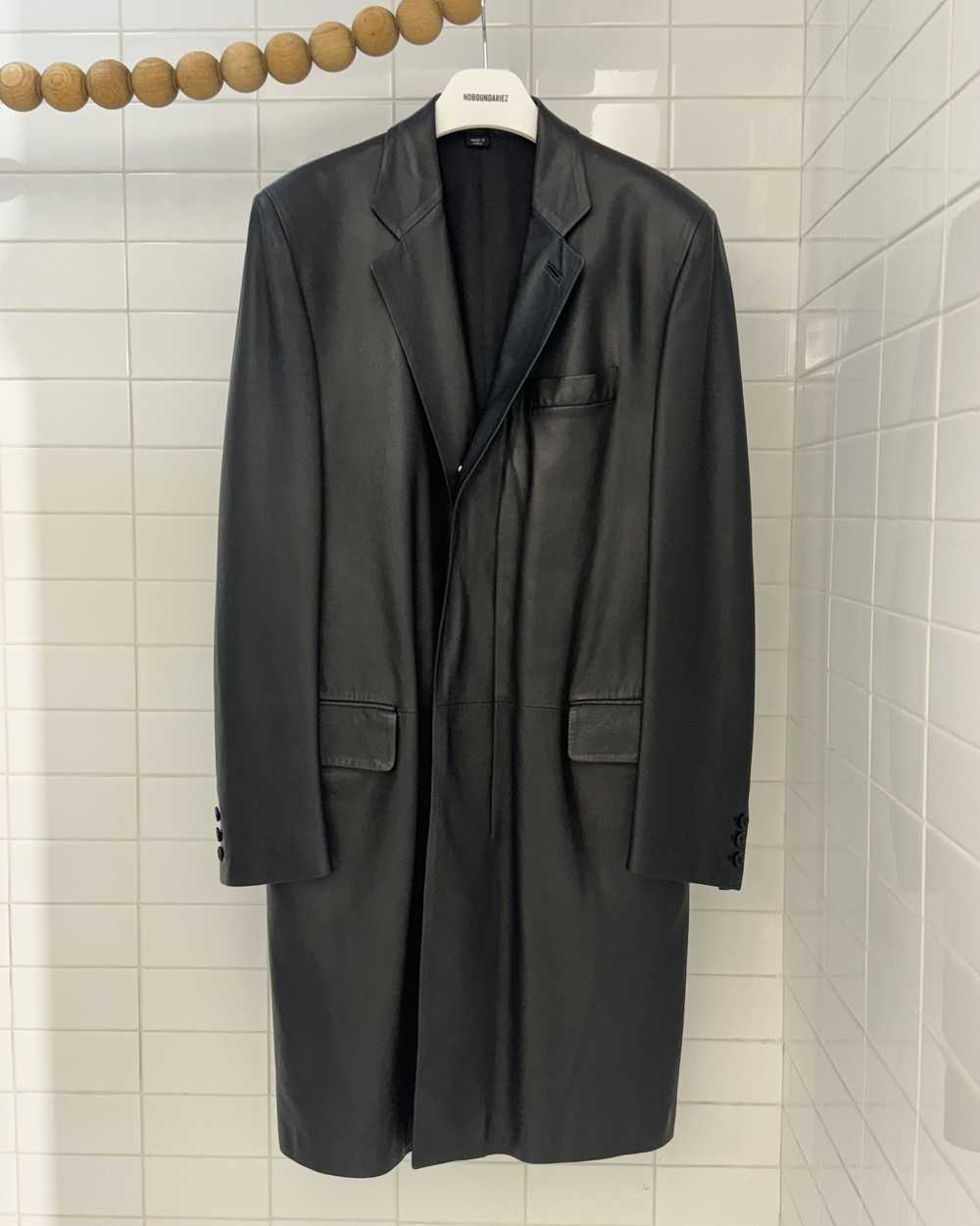 Helmut Lang Helmut Lang 90s-00s leather coat - image 1