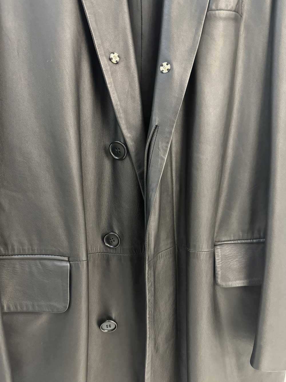 Helmut Lang Helmut Lang 90s-00s leather coat - image 5