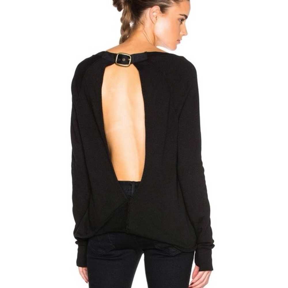 Pam & Gela Twist Back Sweatshirt with Buckle - image 1