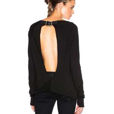 Pam & Gela Twist Back Sweatshirt with Buckle - image 1