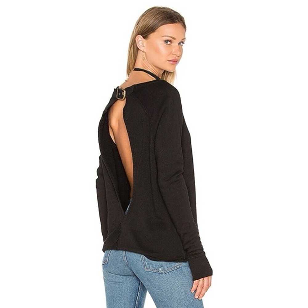 Pam & Gela Twist Back Sweatshirt with Buckle - image 2