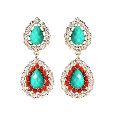 Amrita Singh Turquoise Ruby Avery Earrings - image 1