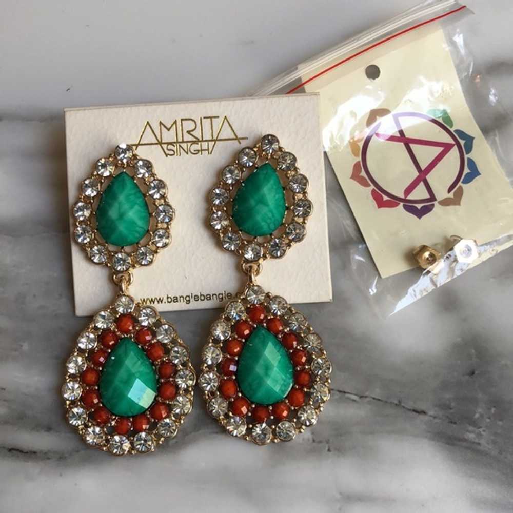 Amrita Singh Turquoise Ruby Avery Earrings - image 3