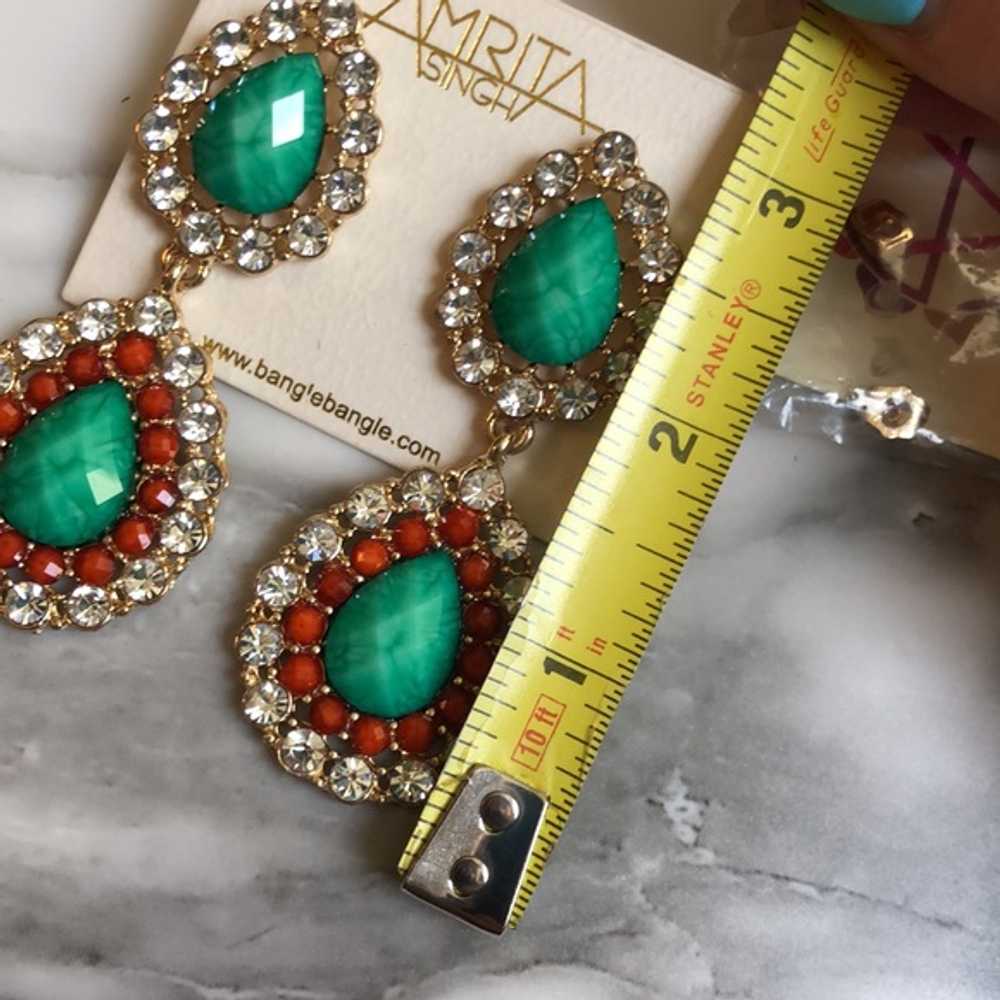 Amrita Singh Turquoise Ruby Avery Earrings - image 5