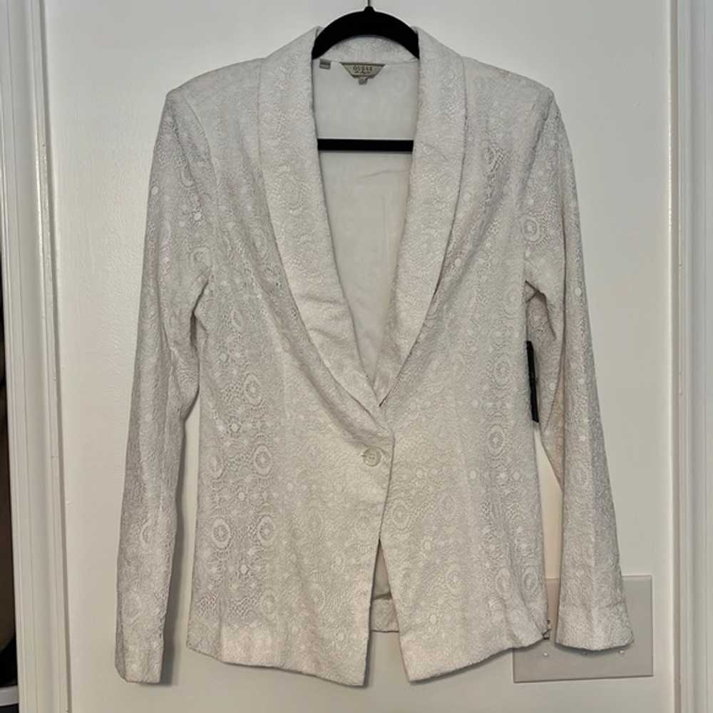 Guess White Lace Blazer - image 4