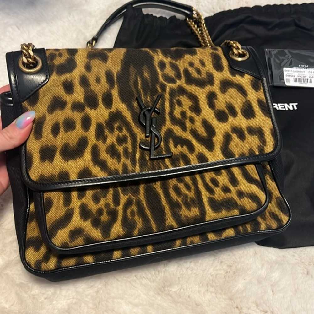 RARE Saint Laurent Medium Niki Chain Flap Bag in … - image 3