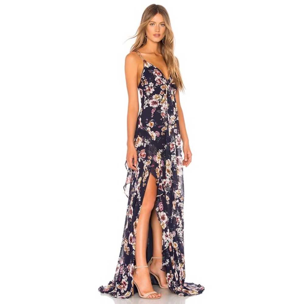 NICHOLAS Garden Rose Silk Maxi Dress - image 3