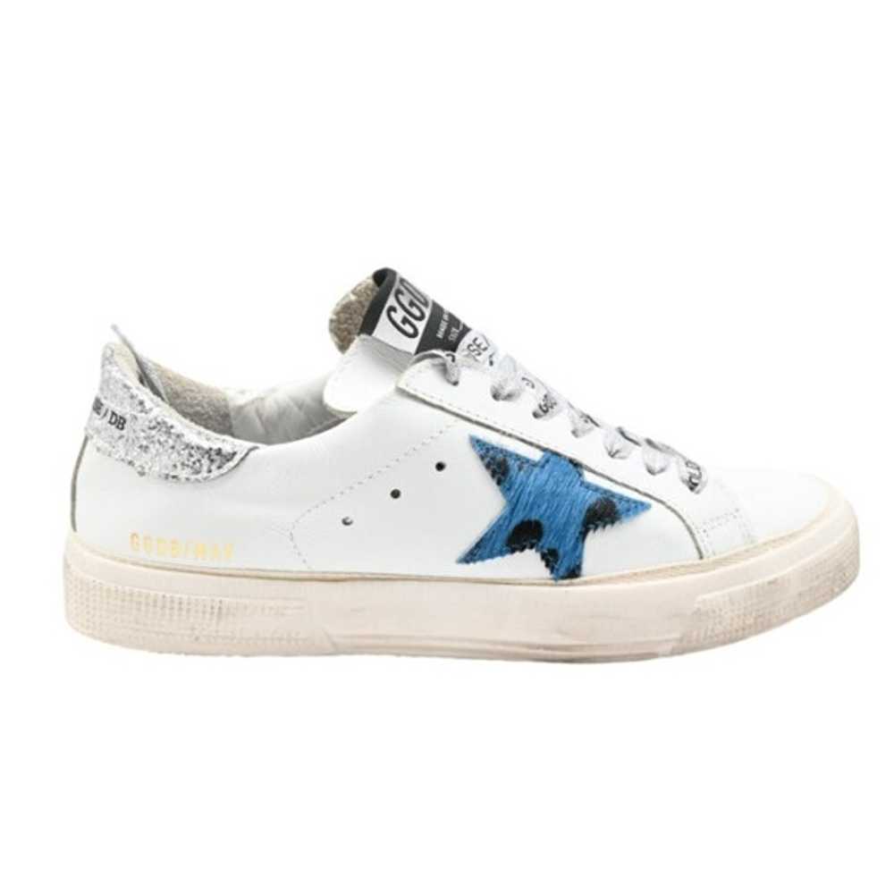 Rare Golden Goose May White with Silver Glitter &… - image 2