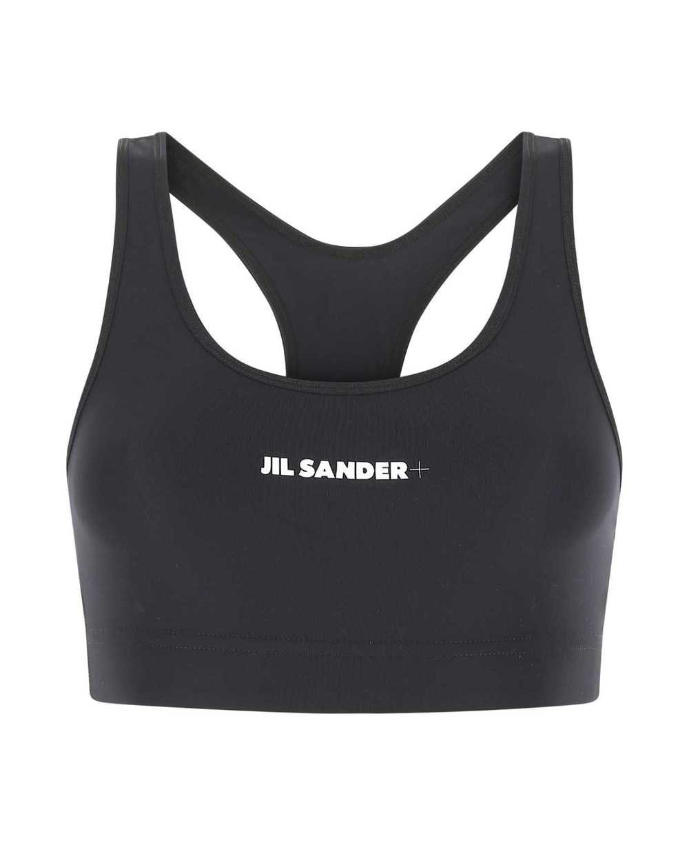 Jil Sander Black Stretch Nylon Top - image 1