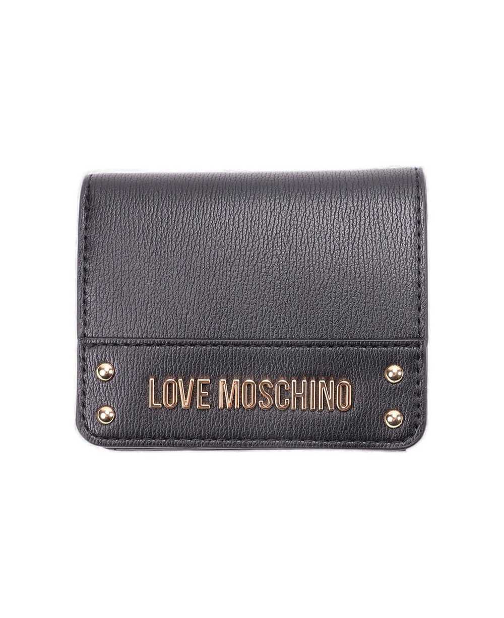 Moschino Logo-plaque Press-stud Fastened Bi-fold … - image 1