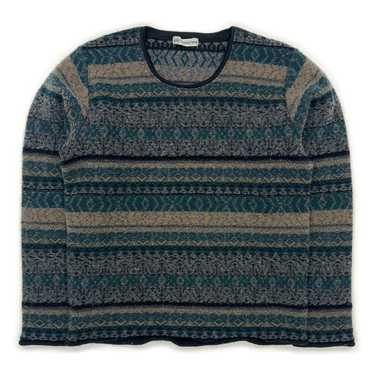 トップス Issey Miyake Men Wool Border Knit Issey Miyake Men Wool Border Knit