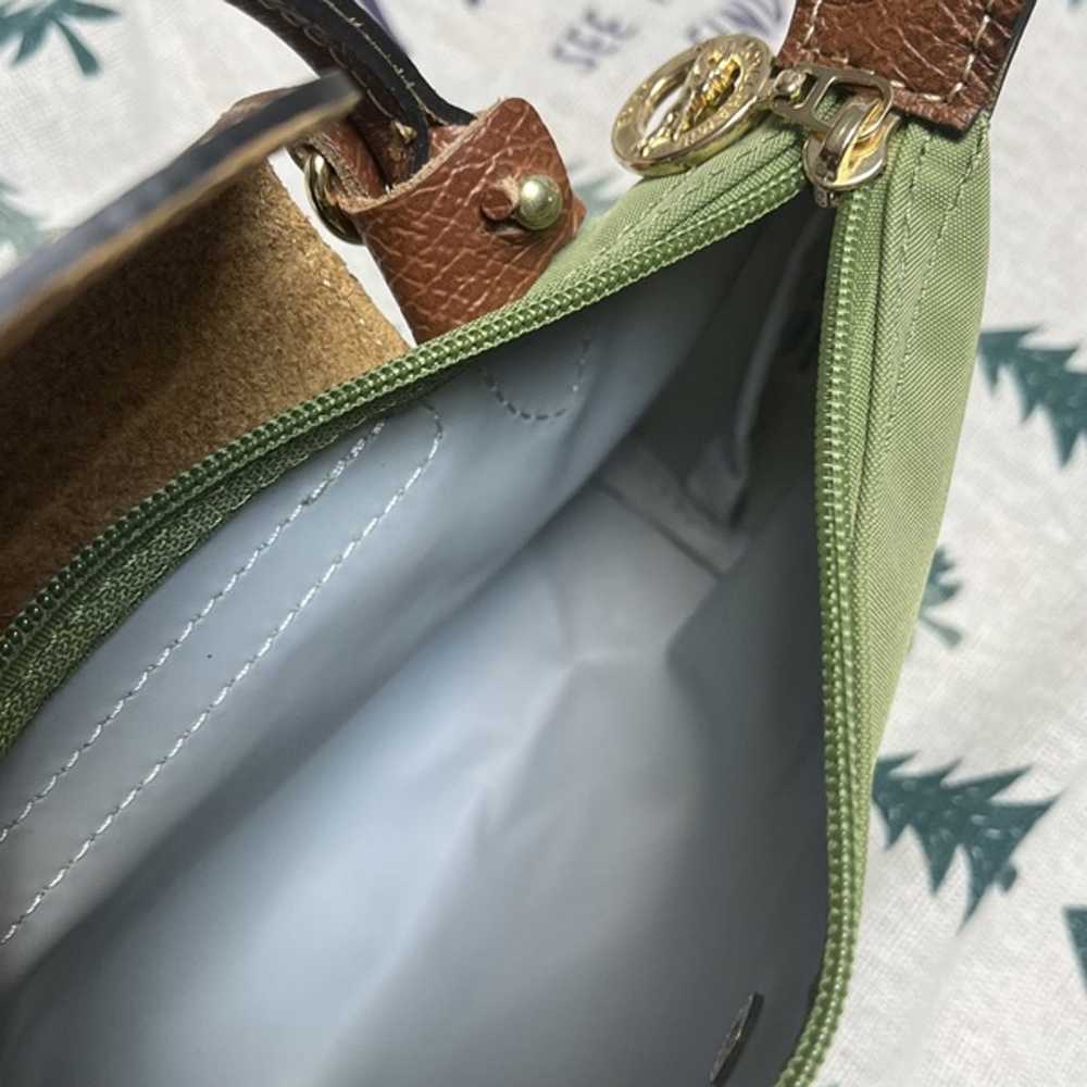 Olive Green Brown Shoulder Mini Bag - image 3