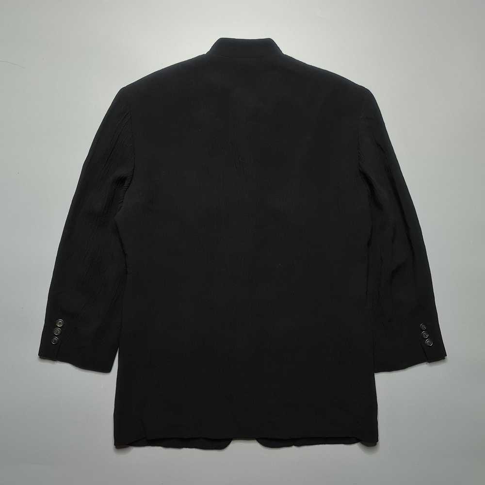 Issey Miyake - SS99 Mandarin Collar Wrinkled Wool… - image 5