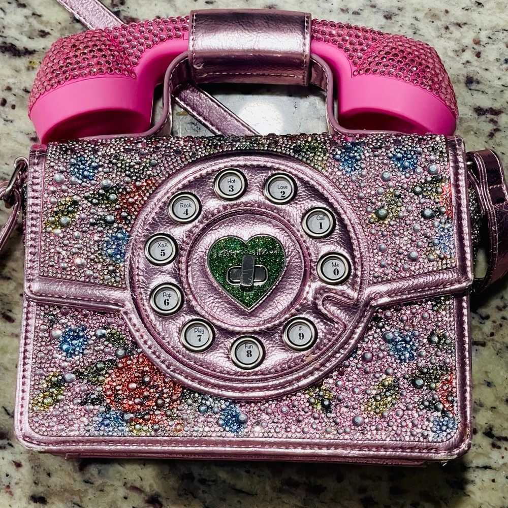 Betsy Johnson wireless speaker phone purse - image 1