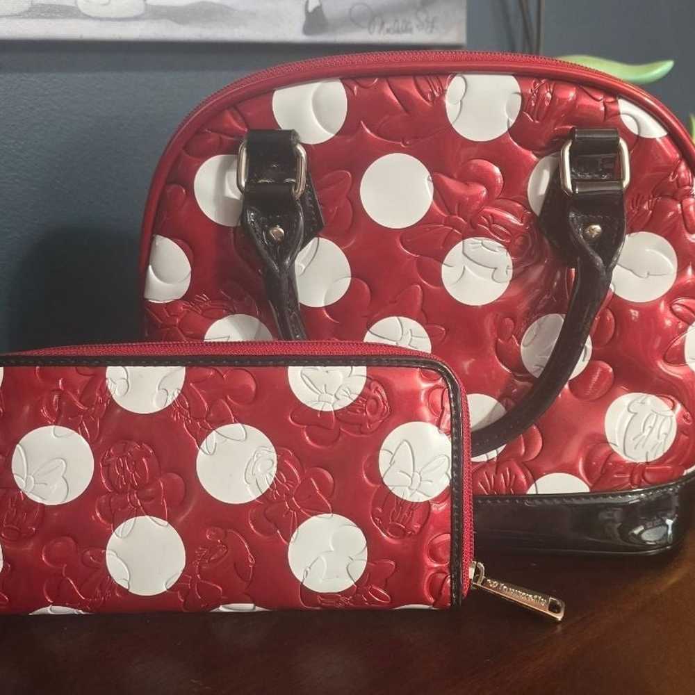 Loungefly Heart Logo Disney Minnie Mouse Satchel … - image 2