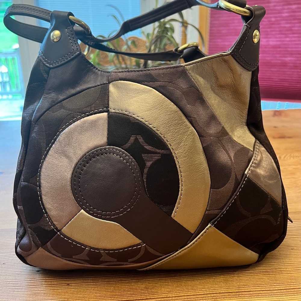 Coach 2012 Rare Signature Inlaid C Patchwork Leat… - image 1