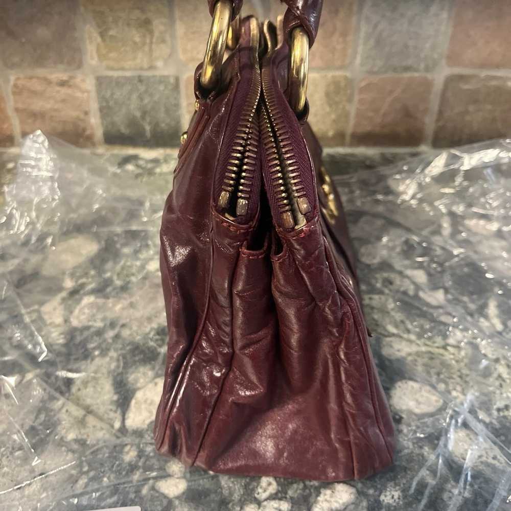 Marc Jacob burgundy, Leather Sophia Purse Satchel… - image 2