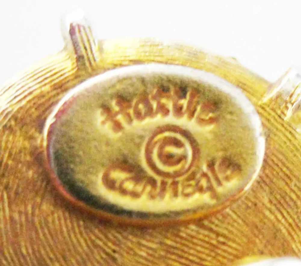 Rare Hattie Carnegie Snail Shell Clip Earrings - image 2