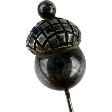 Vintage Sterling Silver Scottish Acorn Stick Pin