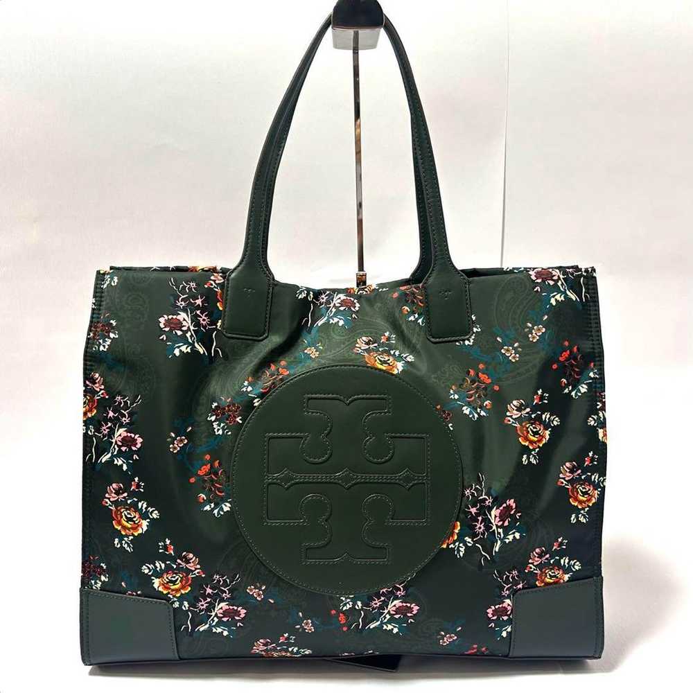 TORY BURCH Ella Big Logo Floral Tote Bag - image 2