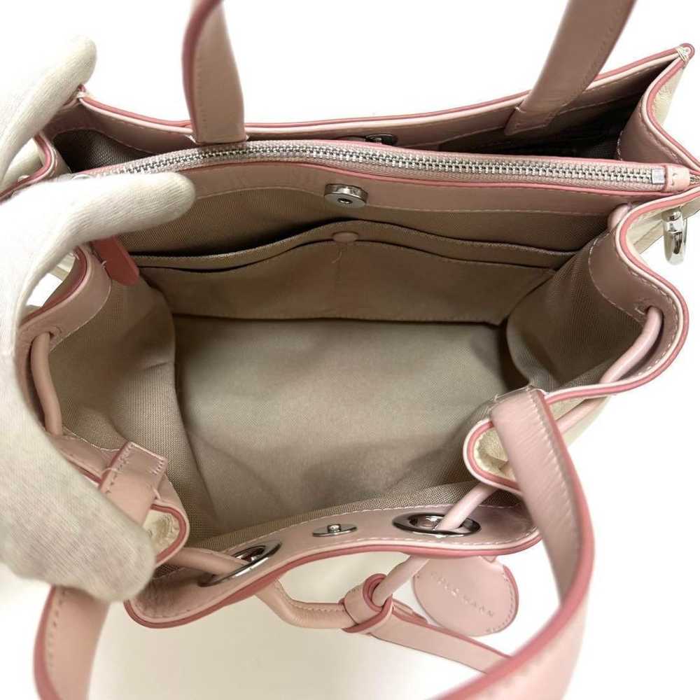 Cole Haan 2-way Handbag Shoulder Bag White Pink D… - image 10