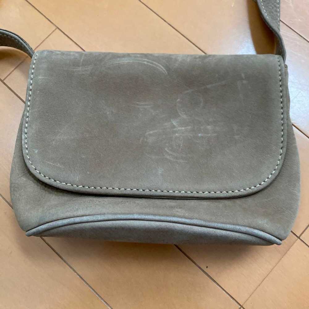 Old Coach COACH Shoulder Bag Gray Leather - image 3