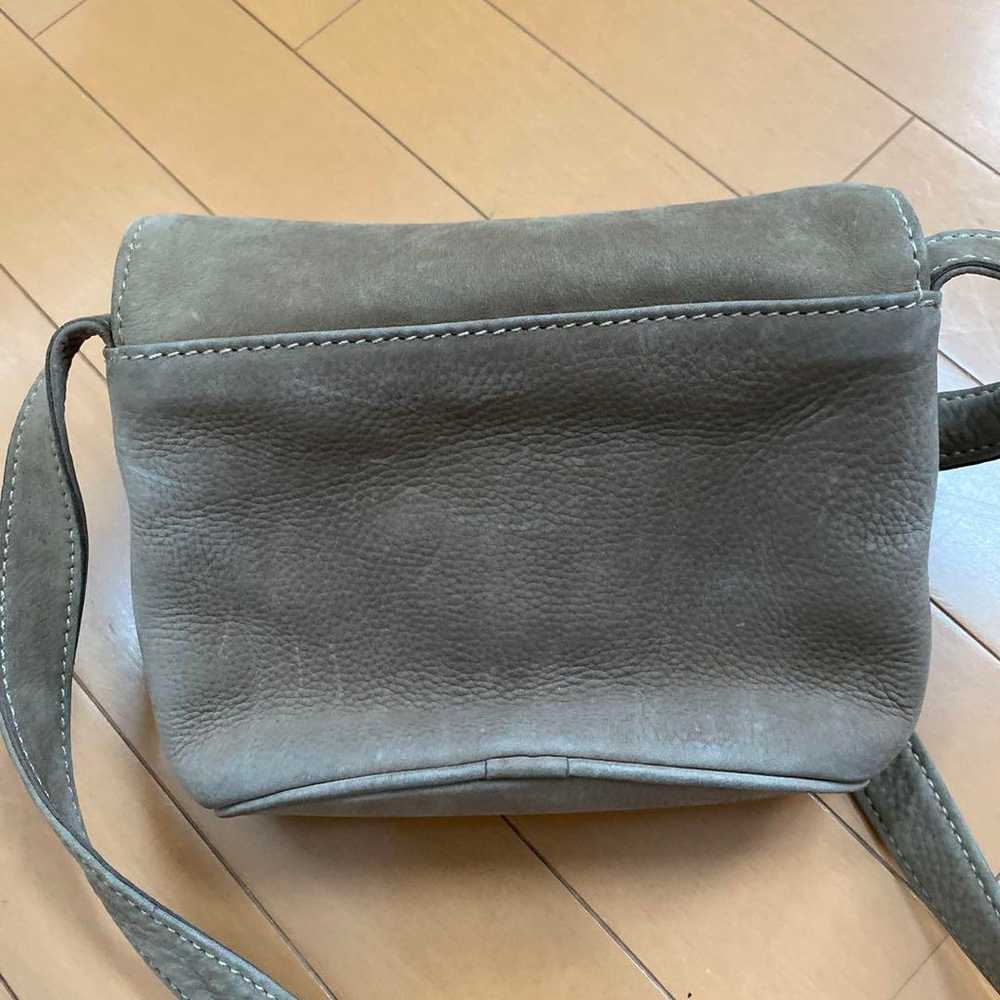 Old Coach COACH Shoulder Bag Gray Leather - image 7