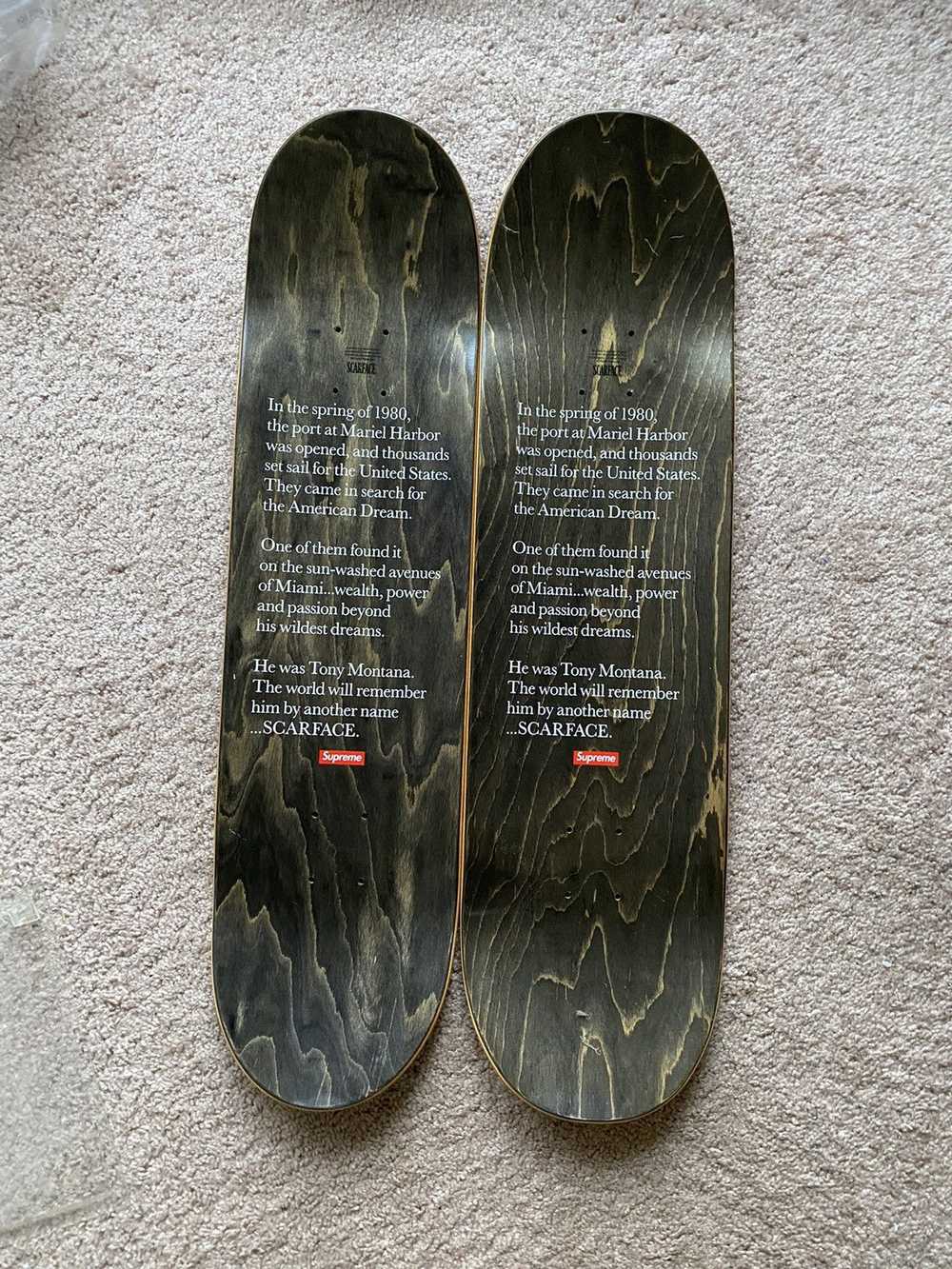 Supreme Supreme Scarface skate deck set of 2 auth… - image 7