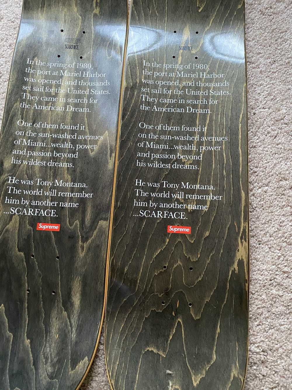 Supreme Supreme Scarface skate deck set of 2 auth… - image 8