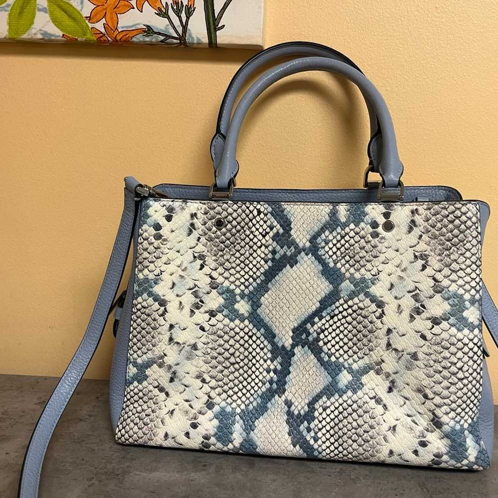 KATE SPADE LEILA SNAKE EMBOSSED MEDIUM TRIPLE COM… - image 3