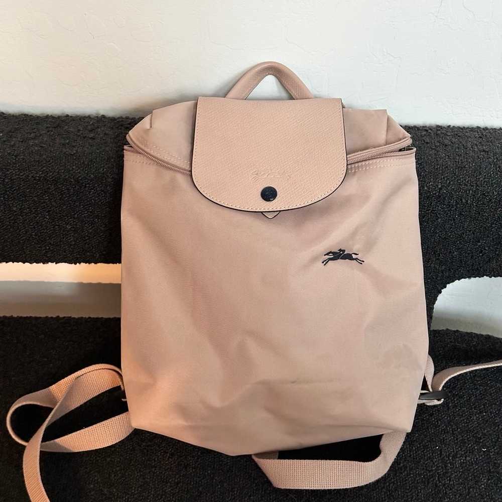 Longchamp le pliage light pink backpack - image 1