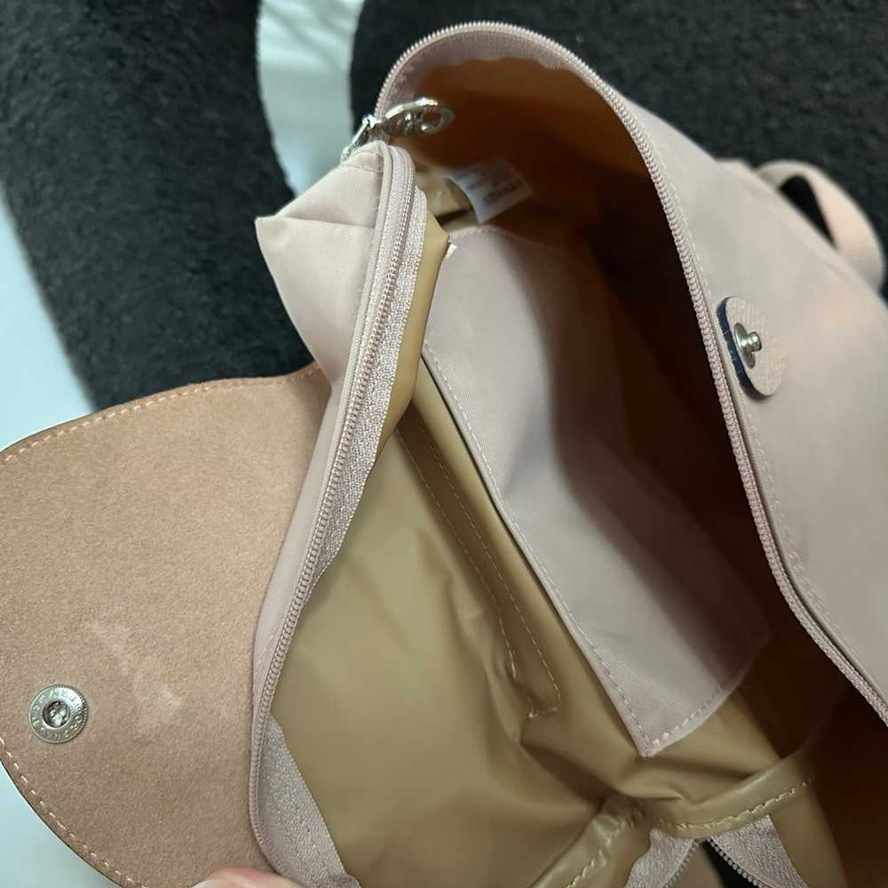 Longchamp le pliage light pink backpack - image 3