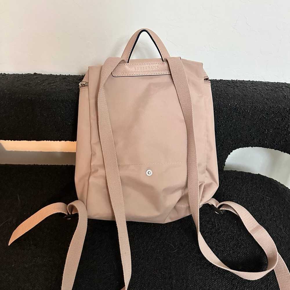 Longchamp le pliage light pink backpack - image 4