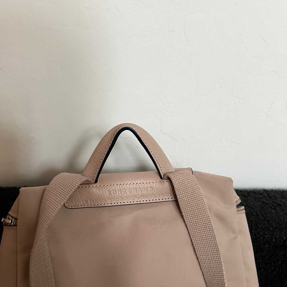 Longchamp le pliage light pink backpack - image 5