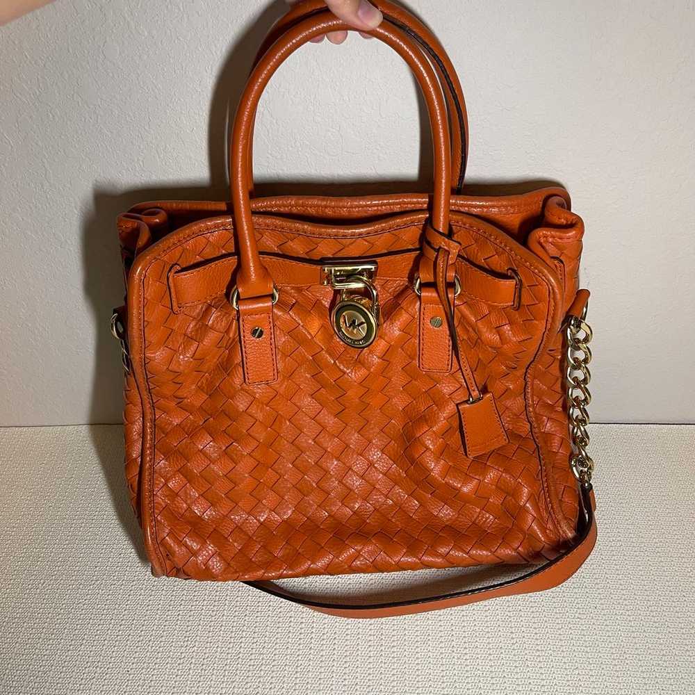 Michael Kors Limited Edition Braided Leather Burn… - image 3