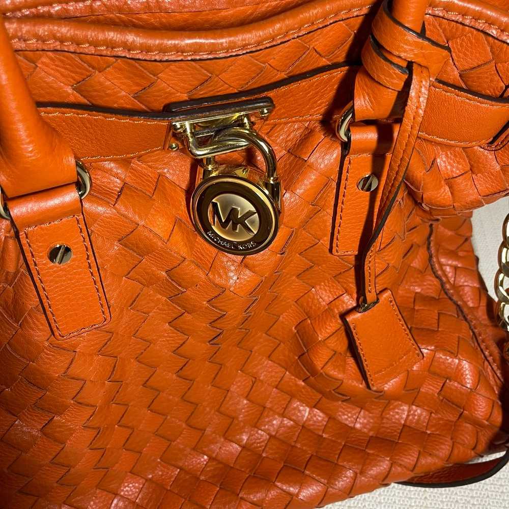 Michael Kors Limited Edition Braided Leather Burn… - image 4