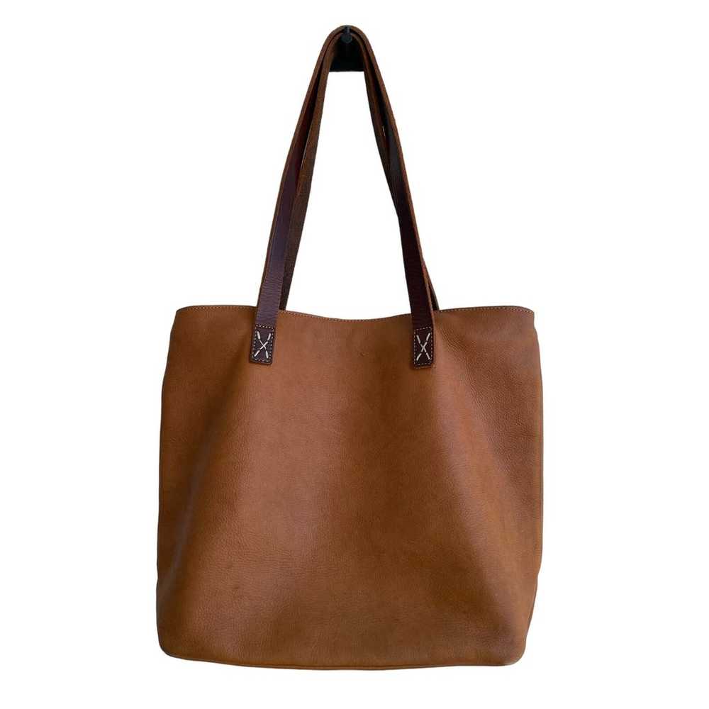 Leaders in Leather all Leather Purse or Bag camel… - image 1