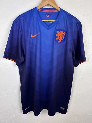 Nike × Soccer Jersey Vintage Nike Netherlands KNV… - image 1