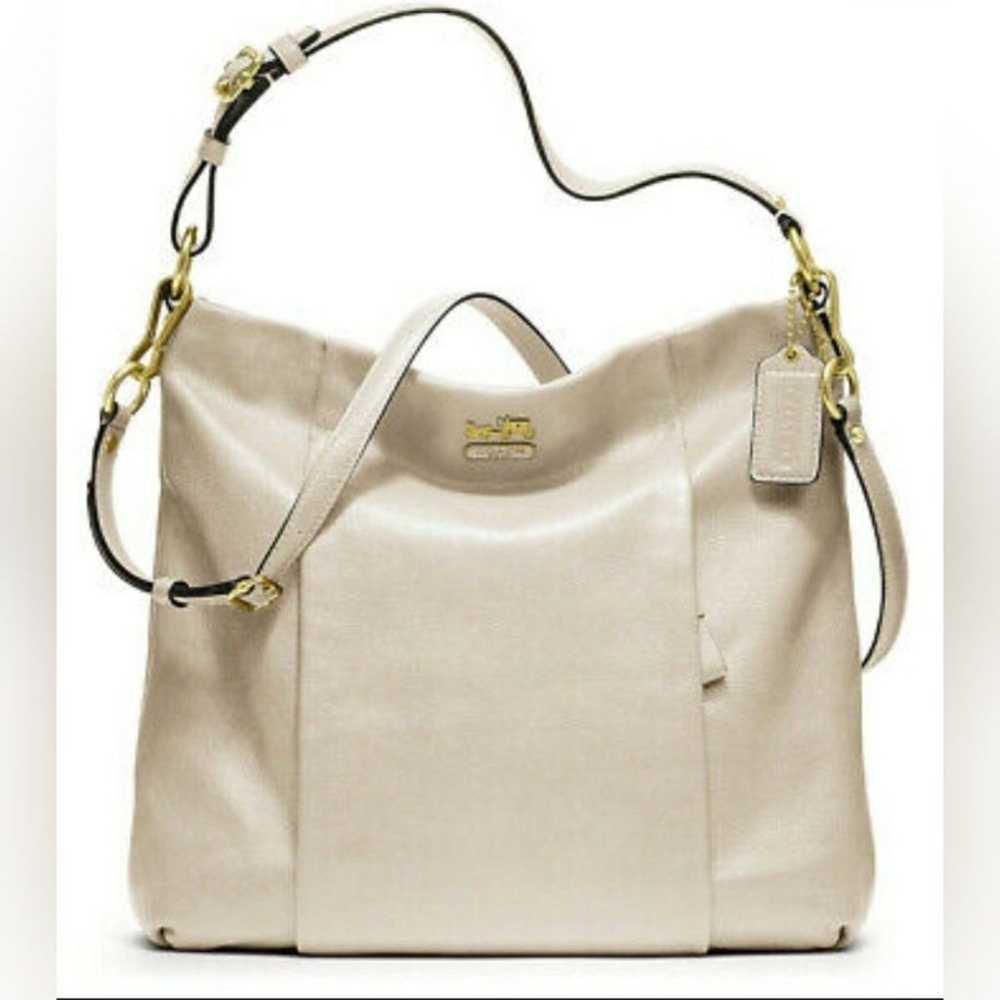 COACH Cream Designer Madison Isabelle Crossbody P… - image 1