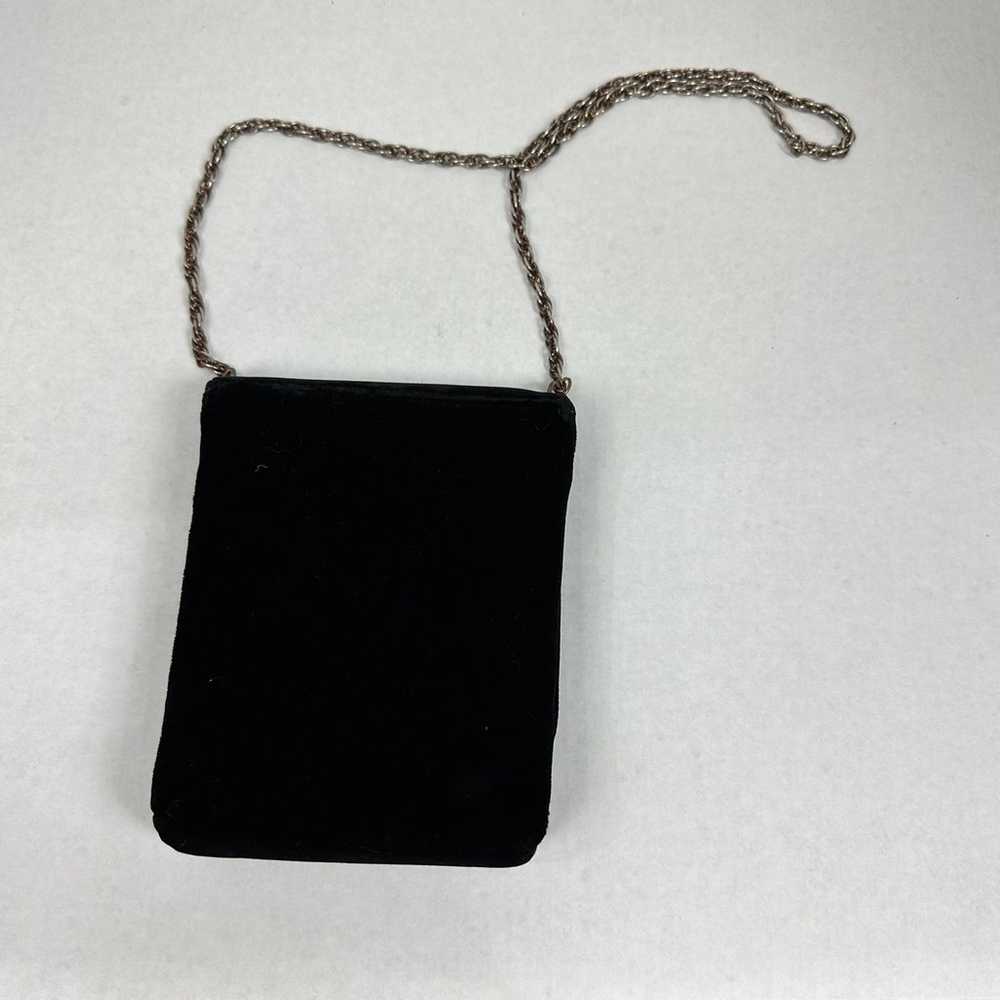 Simple Black Velvet Crossbody Purse Shoulder Bag … - image 3