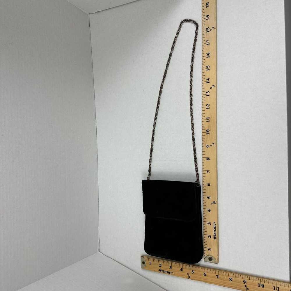 Simple Black Velvet Crossbody Purse Shoulder Bag … - image 9