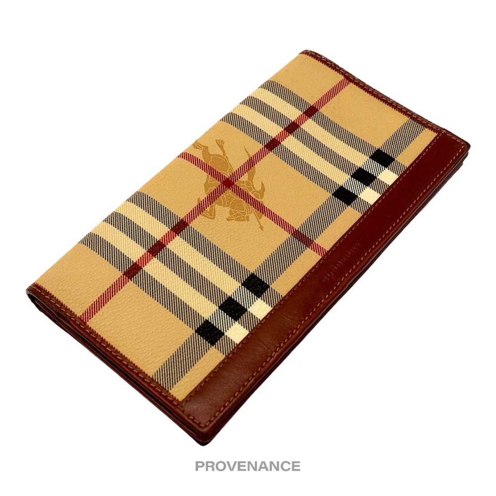 Burberry 🔴 Burberry Long Wallet - Nova Check Bro… - image 3